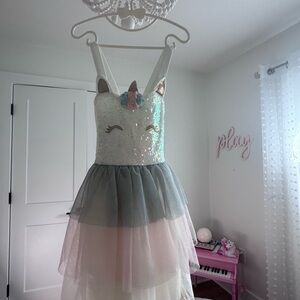 Charming Unicorn Dress with Sequin Bodice